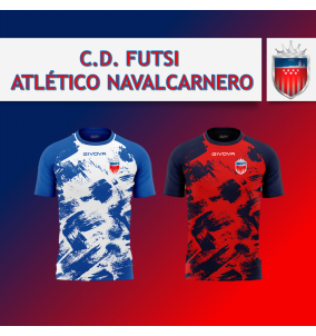 CAMISETAS ENTRENO ART BLANCO/ROYAL Y ROJO/MARINO